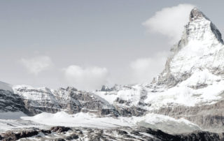 Snow covered Matterhorn, Switzerland