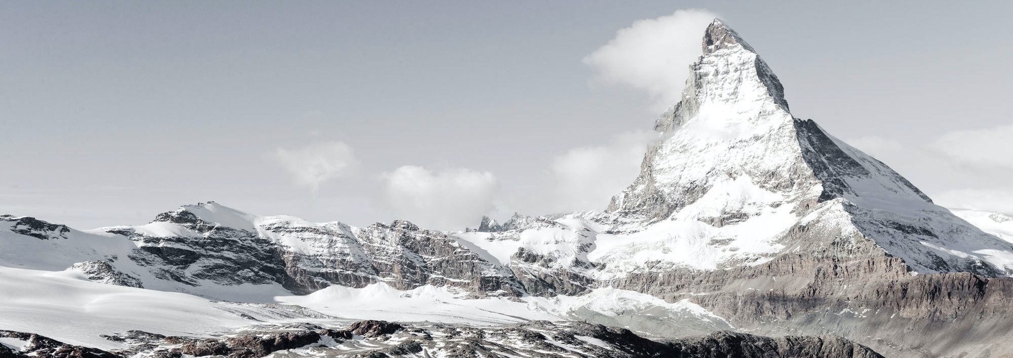 Snow covered Matterhorn, Switzerland